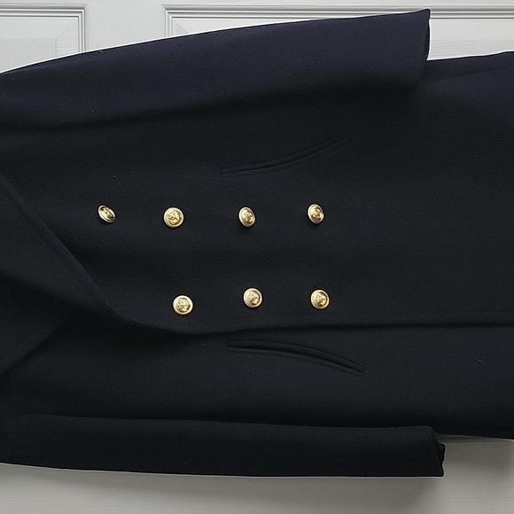Genuine Naval Double Breasted Peacoat - Picture 3 of 10